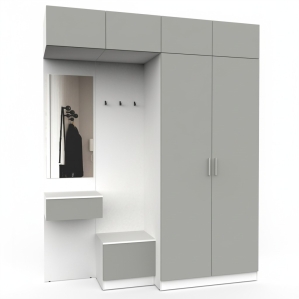 Набор мебели для прихожей "Марсель-256" МР 01-256 В2490 Ш2000 Г580 (ЛД..